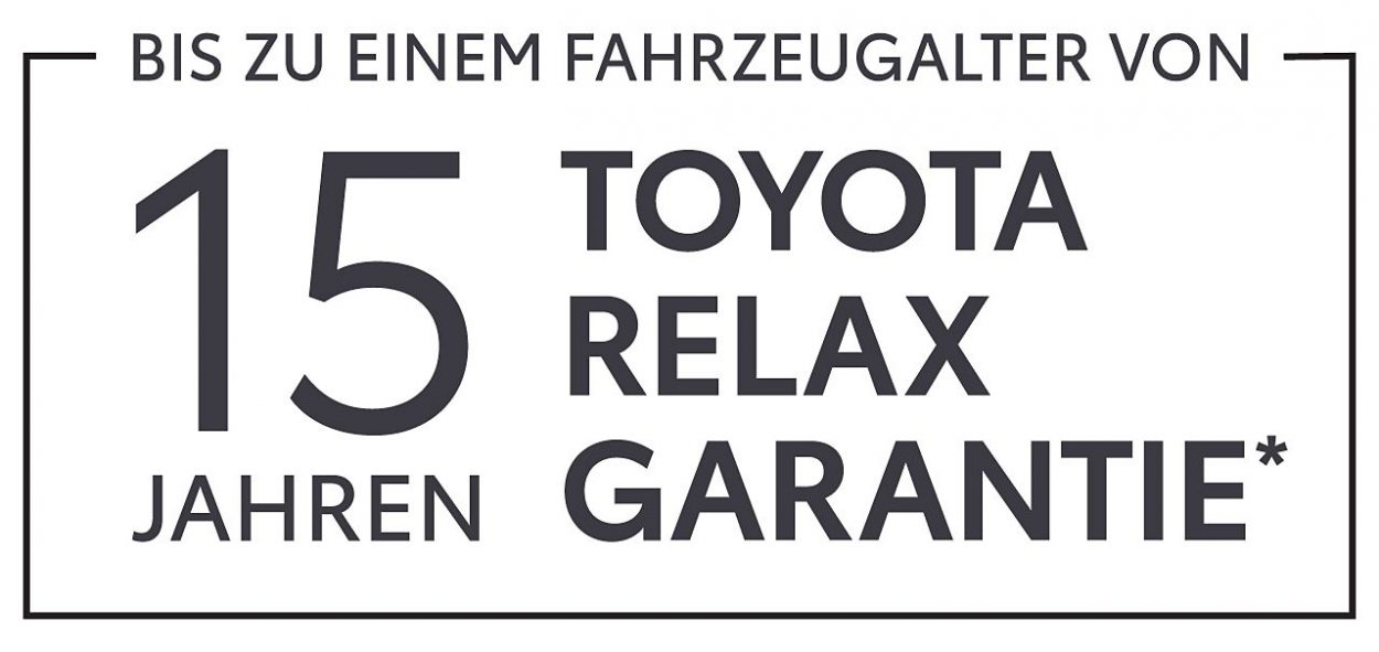 Toyota Relax Garantie bis zu 15 Jahre